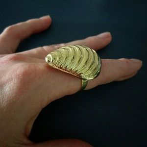 Gold shell ring